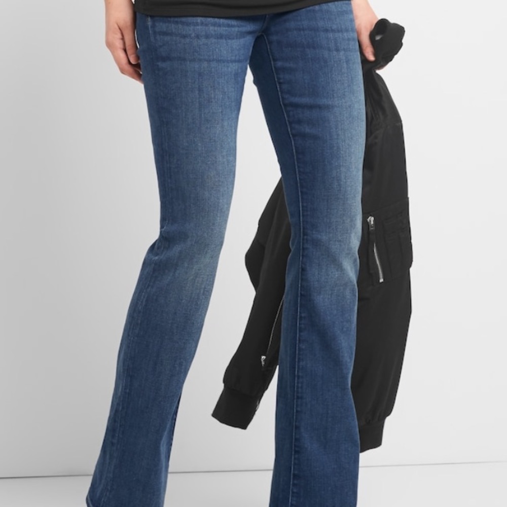Gap Maternity Inset Panel Baby Boot Jeans NWT